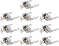10 Pack Privacy Door Knobs in Satin Nickel K994