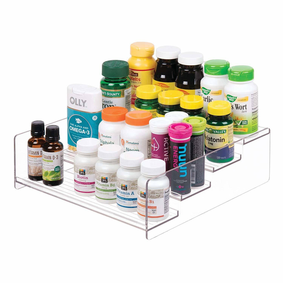Plastic Spice Rack Caddy Kitchen Food Storage Rack H960