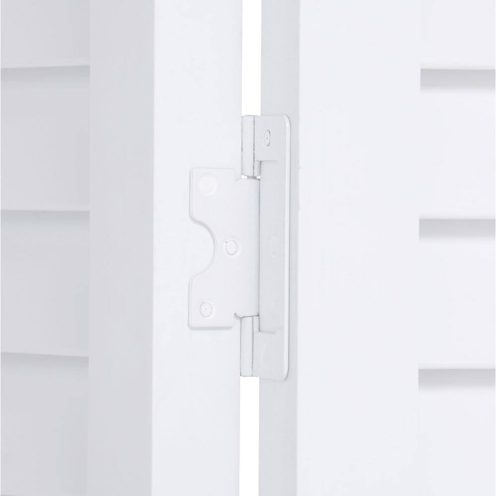 White PVC Louvered Bifold Door, 32 inch x 80 inch H5787