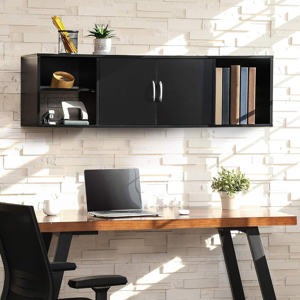 Wall Mounted Desk Hutch with Door I465303