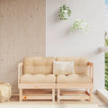 Solid Wood Pine Corner Sofas with Cushions A134322