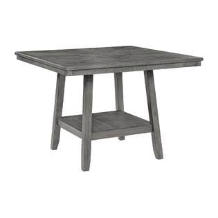 Grey Counter Height Table with Lazy Susan E980457