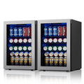 160 Can Freestanding Beverage Refrigerator with Glass Door U44378