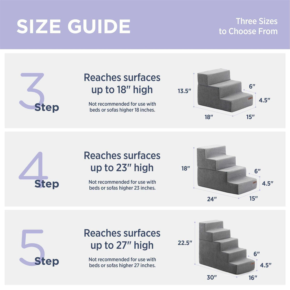 Folding Pet Stairs with CertiPUR-US Certified Foam J628782