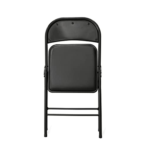 Black Vinyl-Padded Metal Folding Chairs 4-Pack Q19869