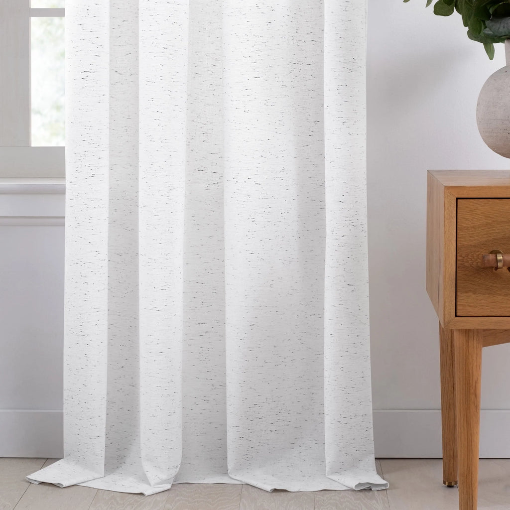 Organic Cotton Window Curtain Pair White 84 K2489