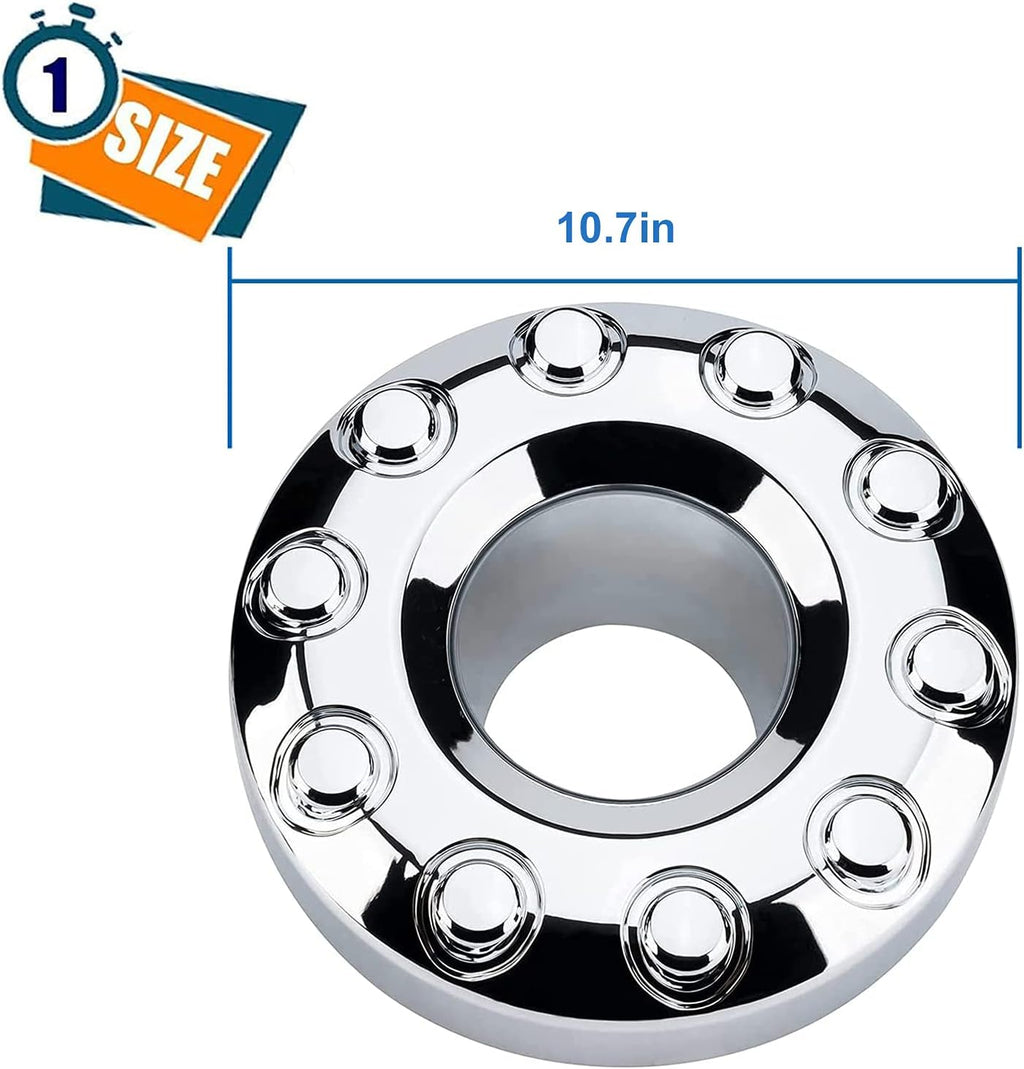 Front 10 Lug Chrome Wheel Center Hub Cap U7239