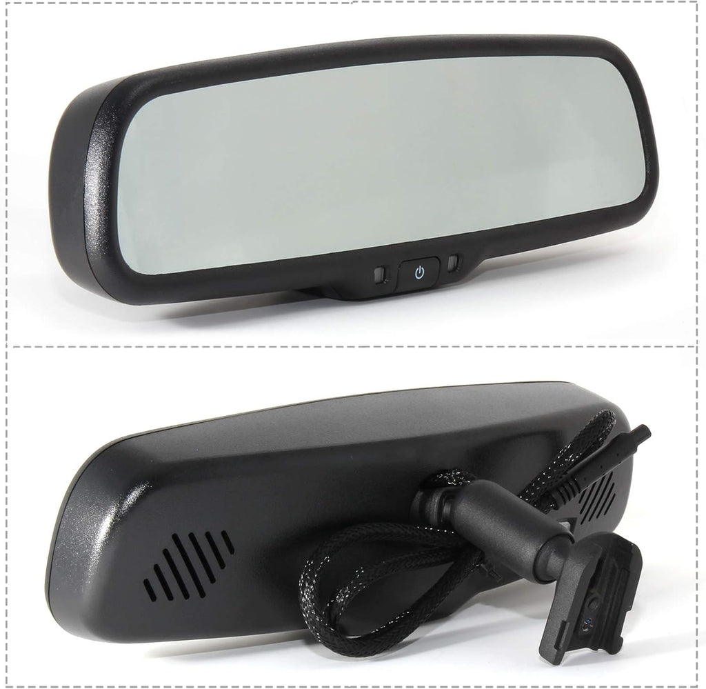 4.3 LCD Screen Auto Dimming Rear View Mirror with Universal Mount Y16223
