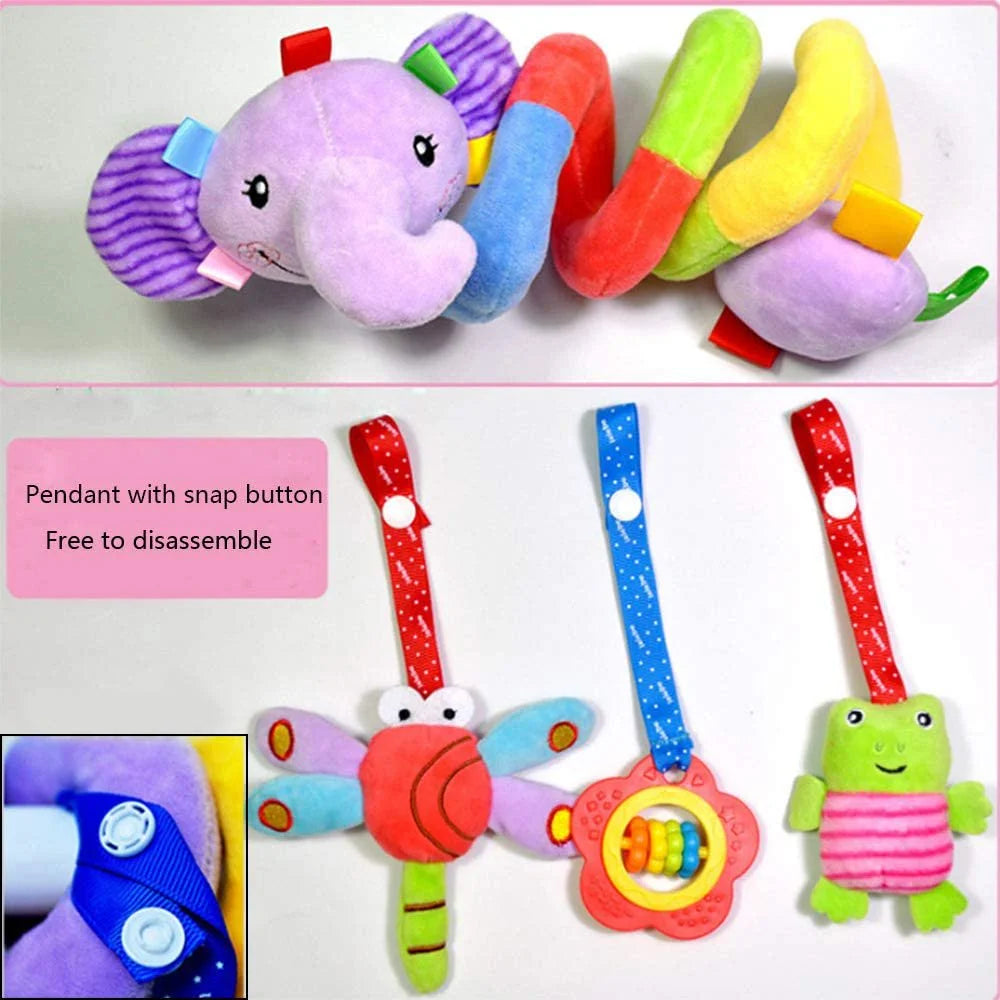Baby Spiral Plush Toy for Car Seat Crib Stroller X7124