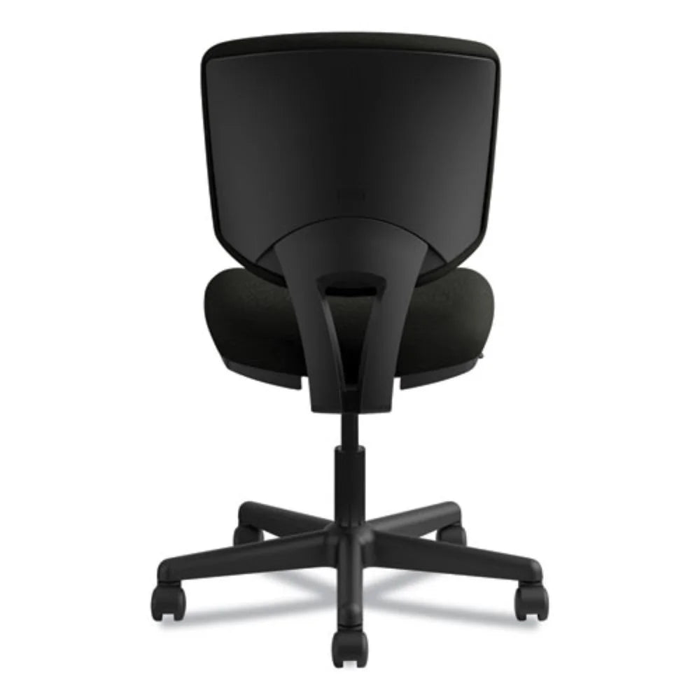 Black Leather Task Chair with Synchro-Tilt J147697