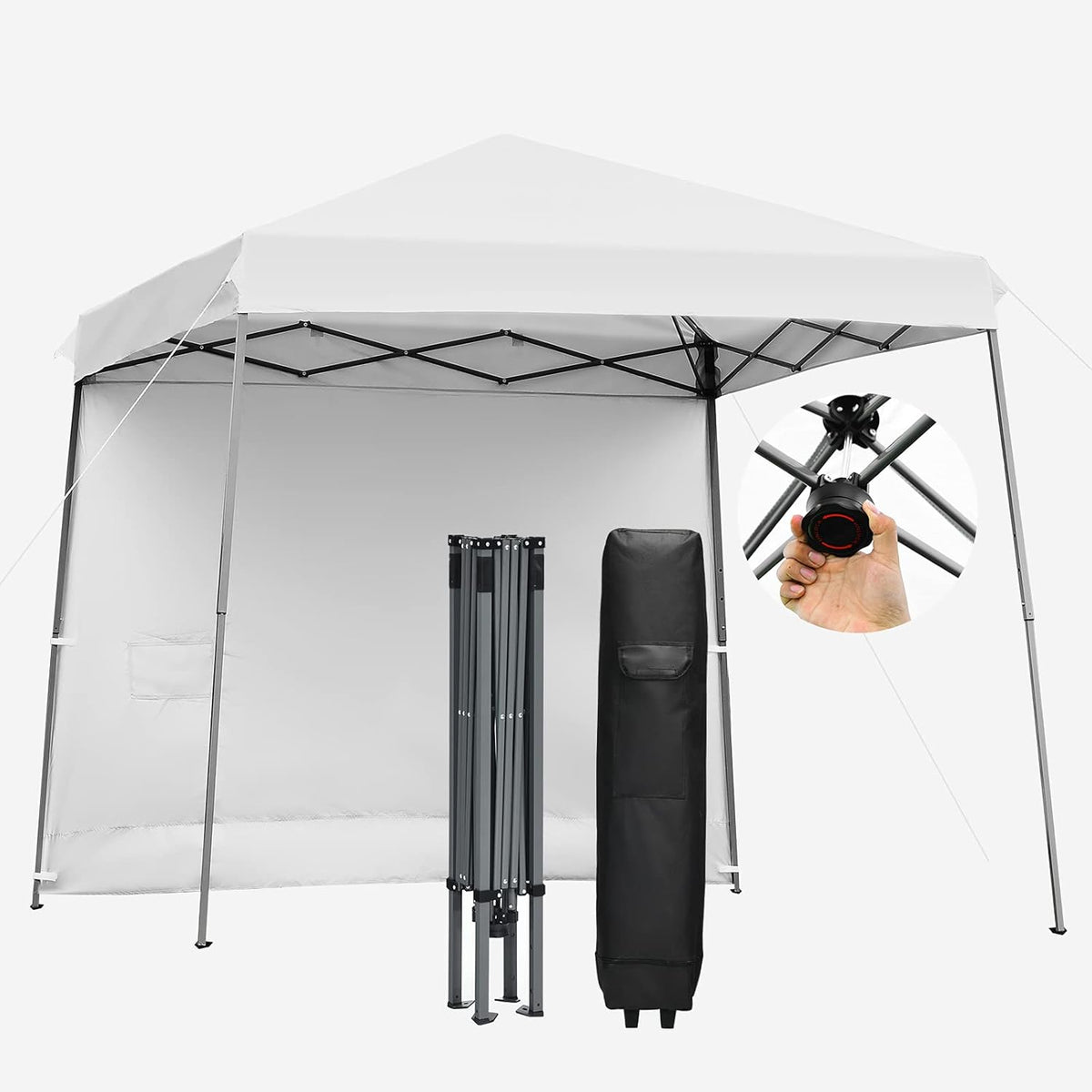 10x10 ft Pop up Canopy Tent with Detachable Side Wall L43555