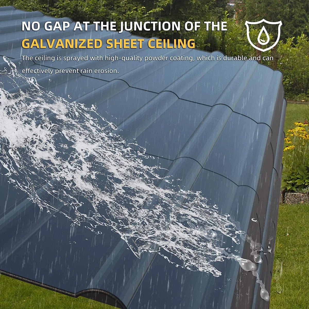 10 x 15 ft Galvanized Steel Carport X80338