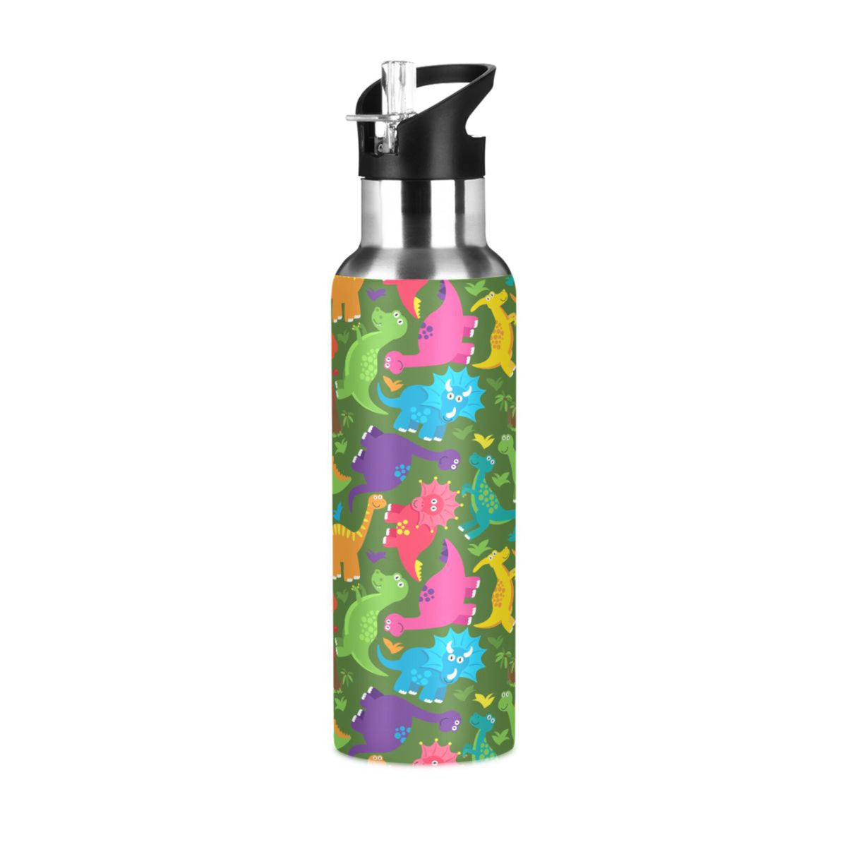 Stainless Steel Water Bottle with Straw Lid Vacuum Insulated 20 OZ Q8425