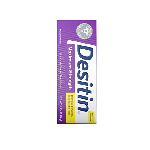 Maximum Strength Baby Diaper Rash Cream with 40% Zinc Oxide, 4 oz I338