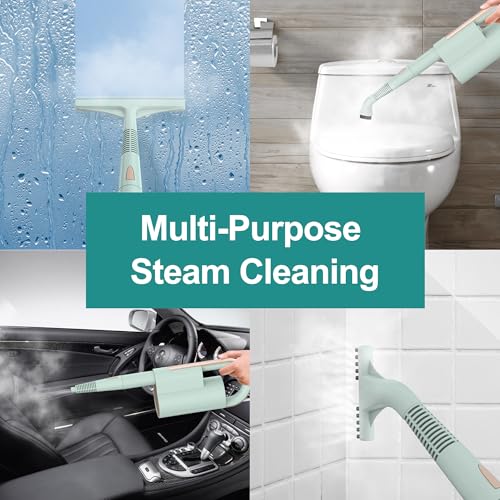 1200W Steam Mop & Detachable Handheld Cleaner with 11 Accessories & 2 Pads T406