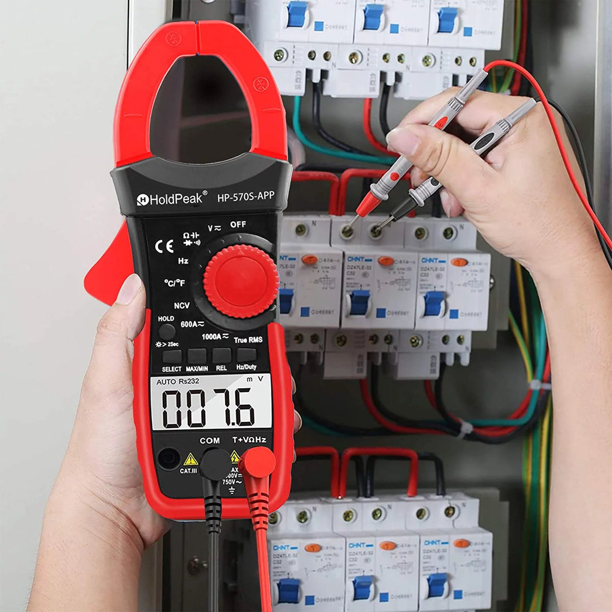 Digital Clamp Meter with APP Control AC/DC Tester 6000 counts P5293