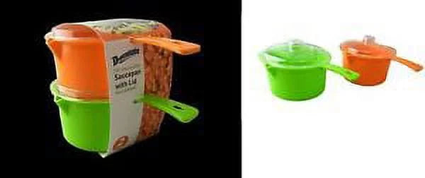 Set of 2 Microwave Saucepan With Lid 27 Ounce O7361