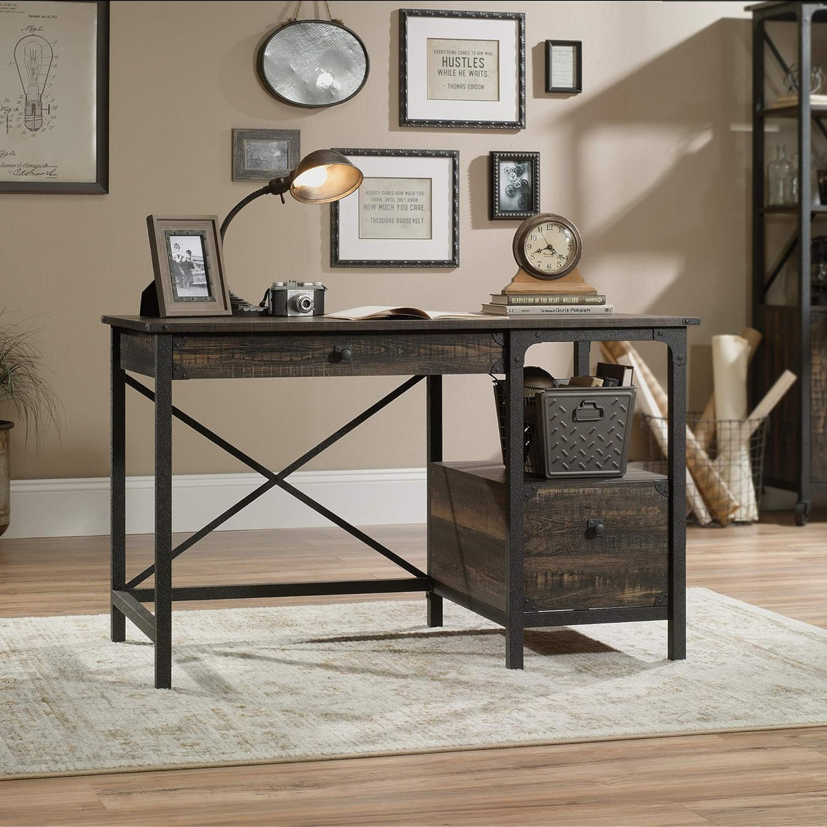 Carbon Oak Finish Desk T200334