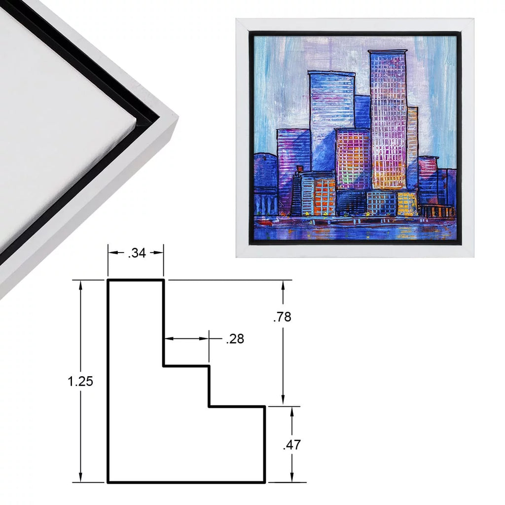 3 Pack 12x12 White Floater Frames M890667