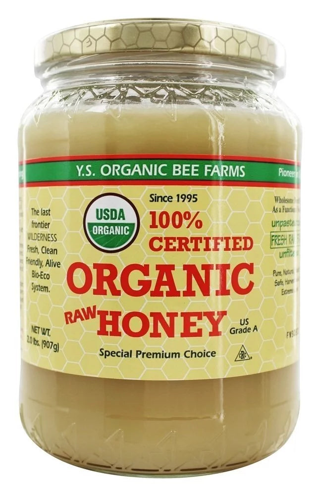 Certified Organic Raw Honey 32oz Pack of 2 S963
