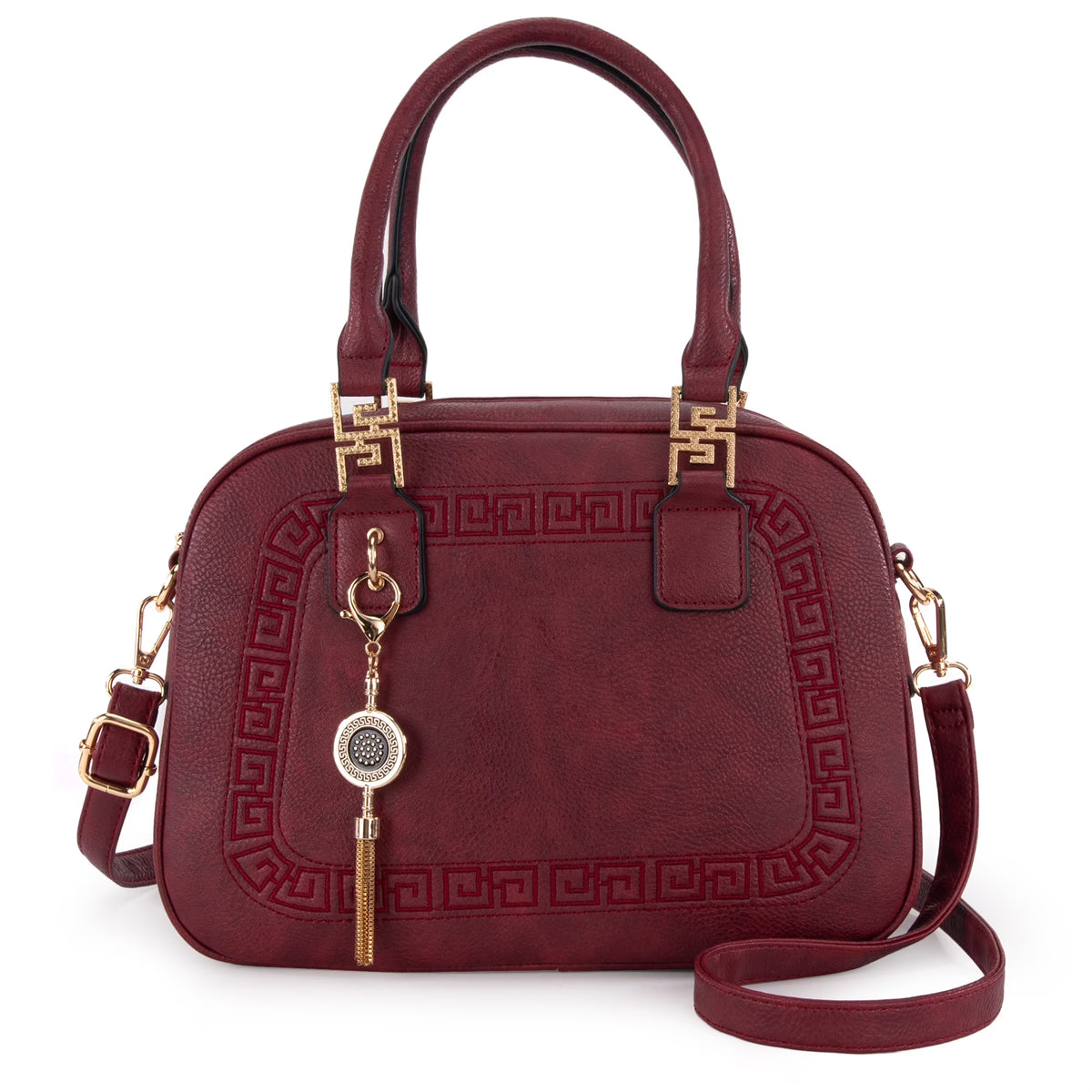 Small Top Handle Purse Crossbody Satchel Handbag Barrel Bag E90219