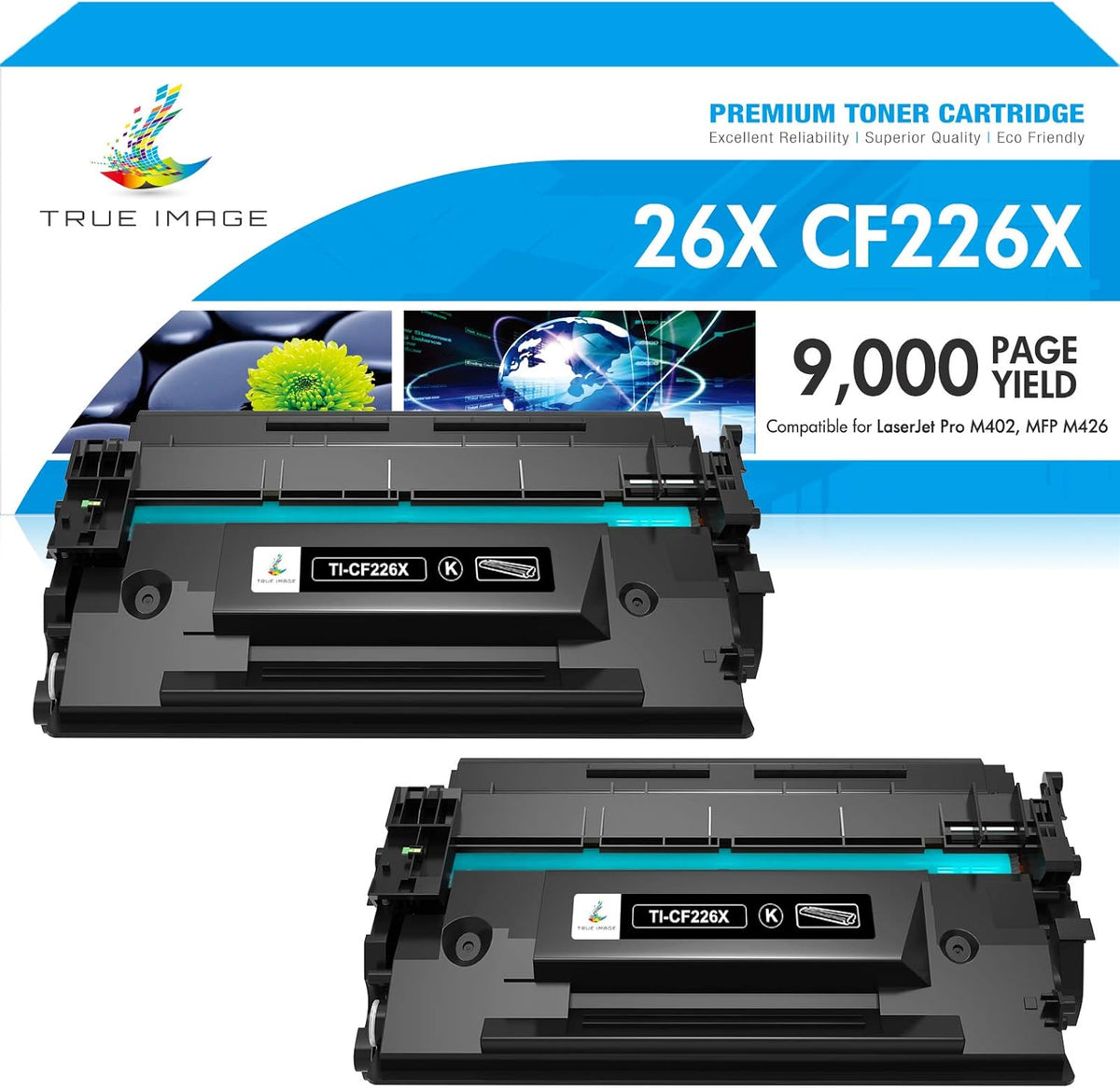 Black High Yield Toner Cartridge 2-Pack A14481