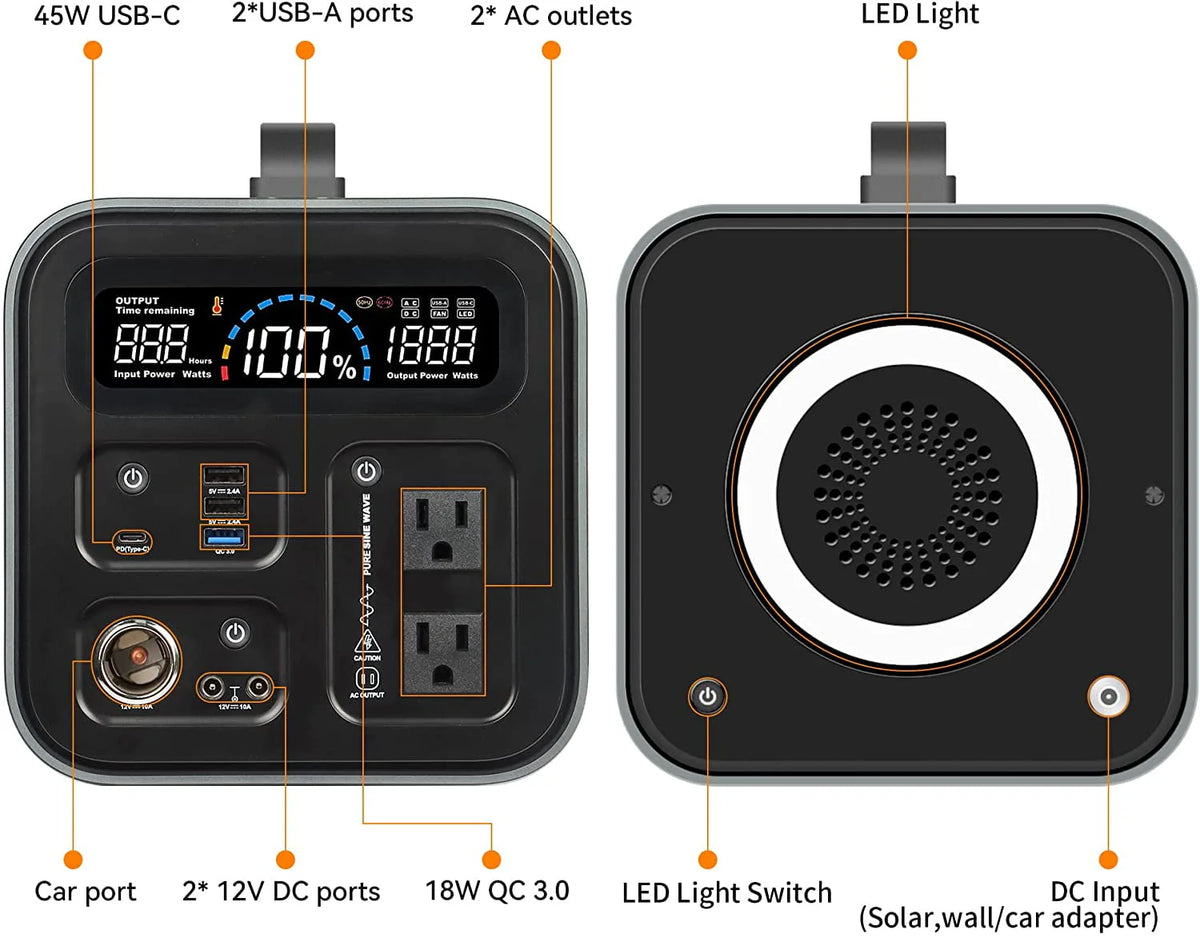 600 Watts Portable Power Station I682199