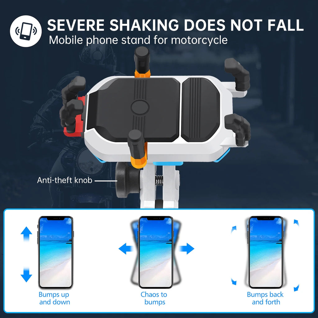 Waterproof Motorcycle Cell Phone Holder with 360° Rotation T310440