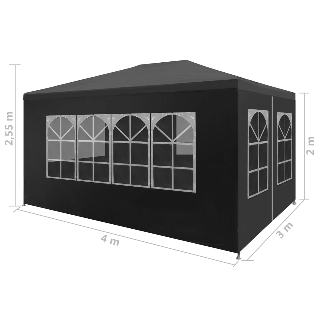 Anthracite Party Tent 9'10"x13'1" F3736