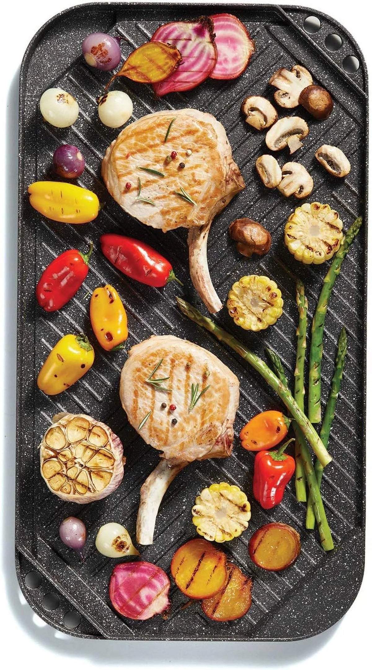 Black Reversible Grill/Griddle X18015
