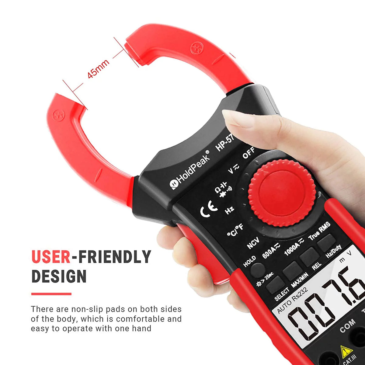 Digital Clamp Meter with APP Control AC/DC Tester 6000 counts P5293