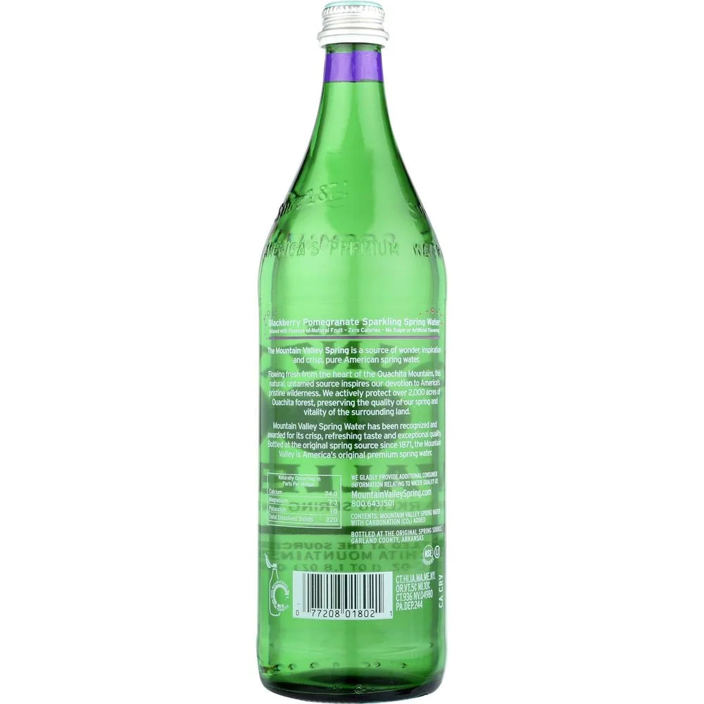 Blackberry Pomegranate Sparkling Water, 1 Liter, 12 per Case S4659