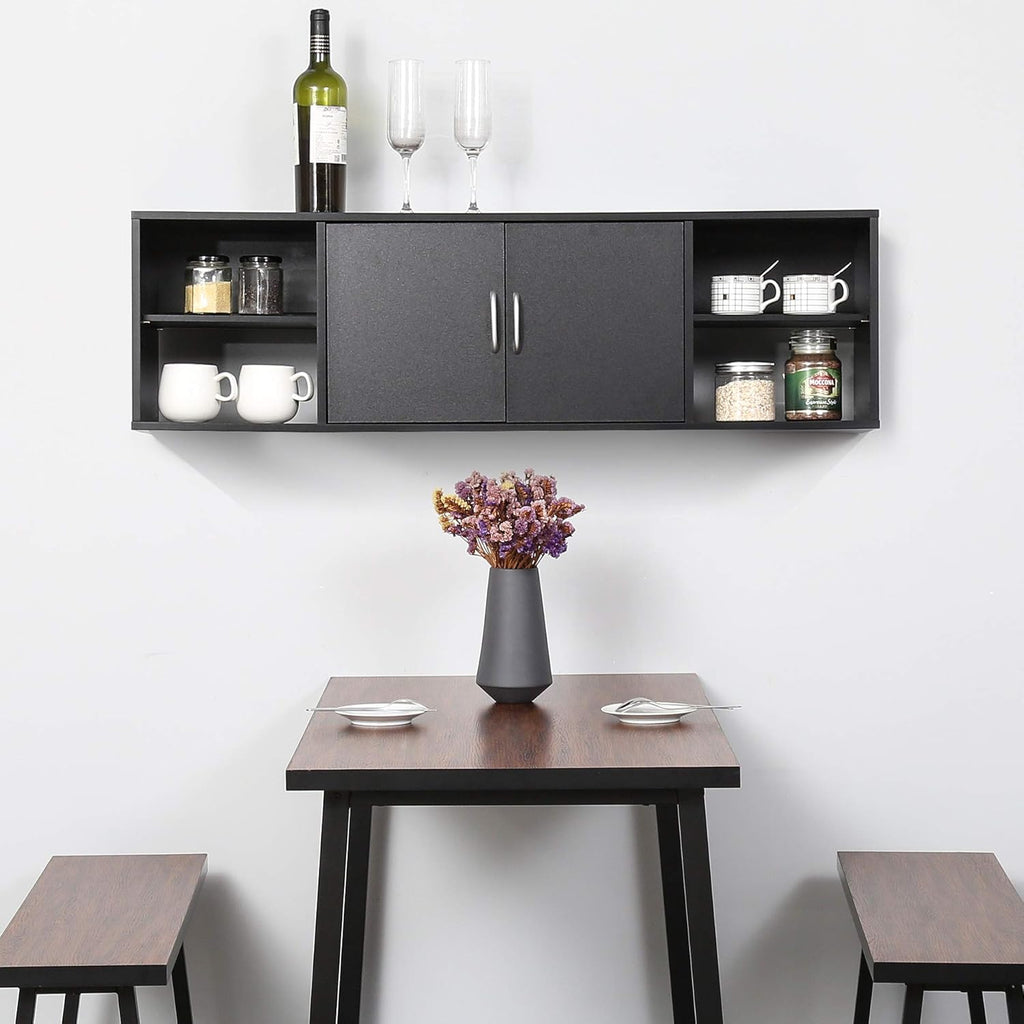 Wall Mounted Desk Hutch with Door I465303