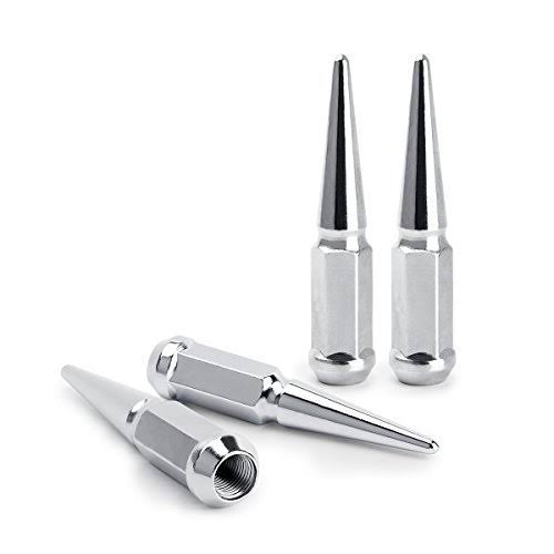 24 Silver M14X1.5 Cone Seat Closed End Wheel Lug Nuts Z33127