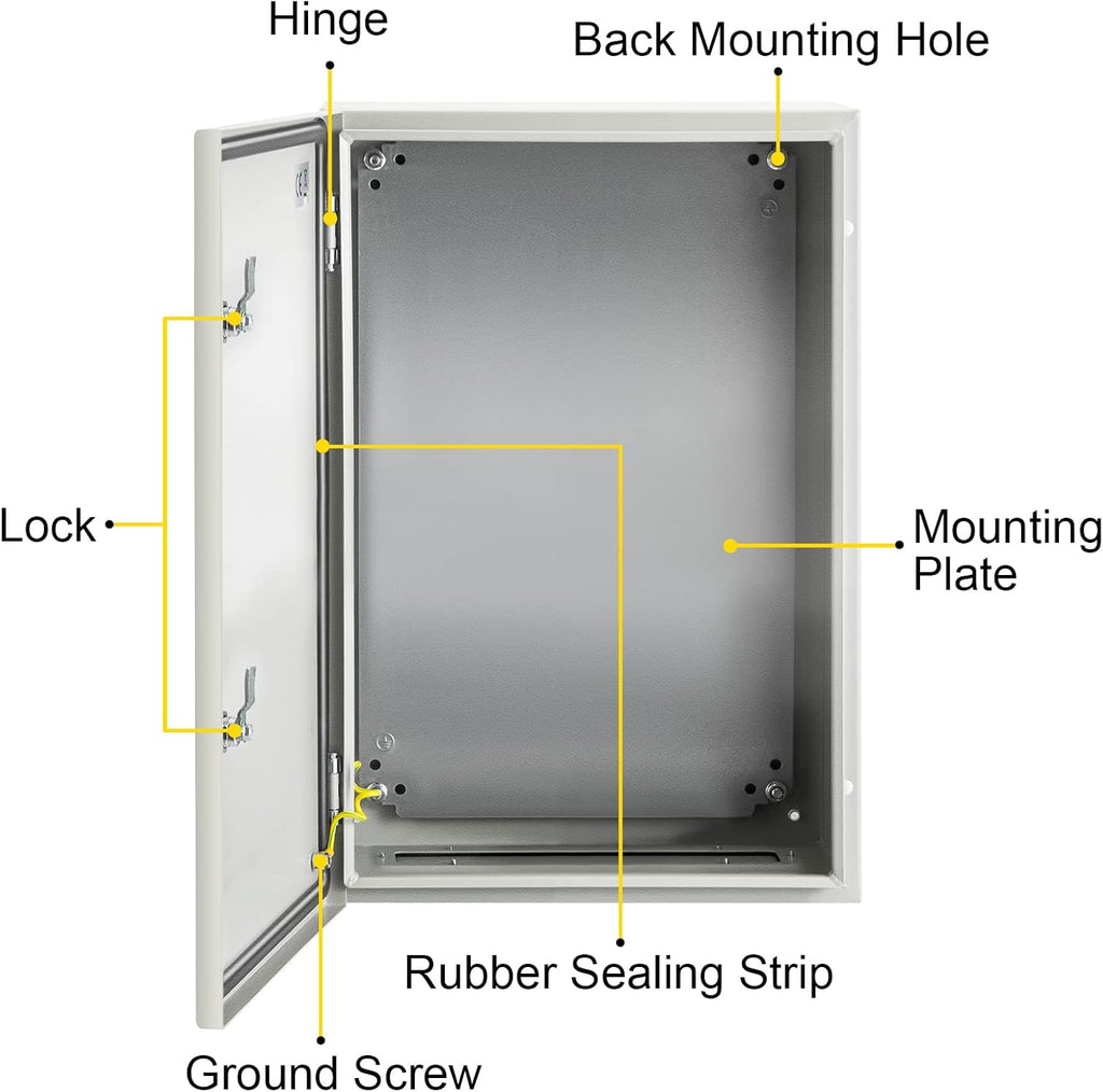 24 x 16 x 10'' NEMA 4X Steel Electrical Enclosure F514096