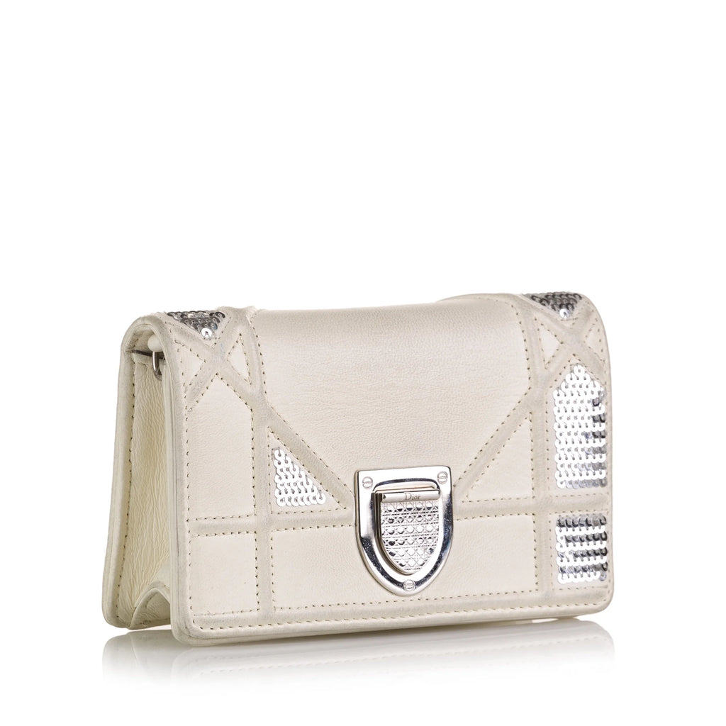 White Calf Leather Crossbody Bag N55331