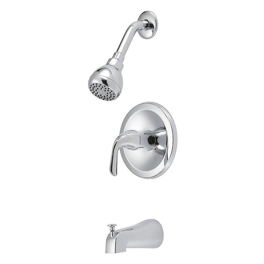 Chrome Bathtub and Shower Faucet with Valve T18376