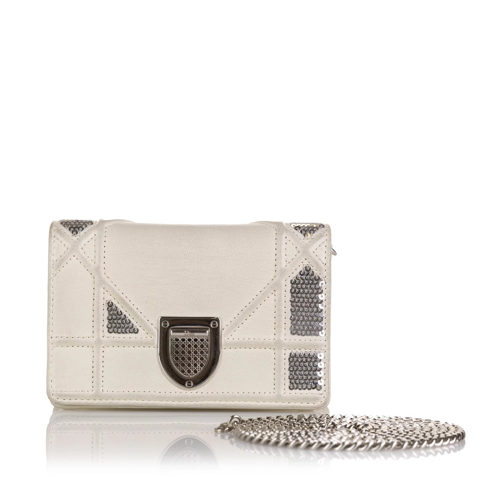 White Calf Leather Crossbody Bag N55331