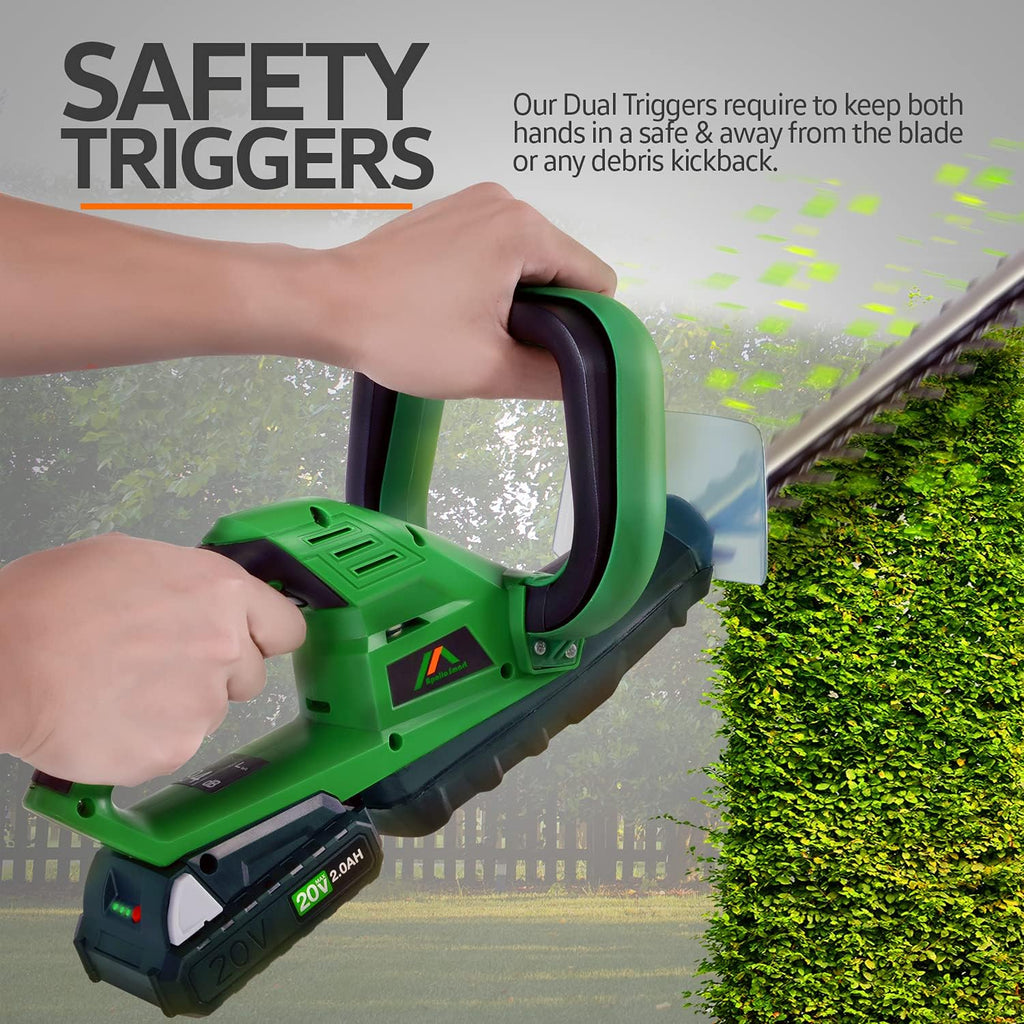 17-Inch Cordless Electric Hedge Trimmer X84087