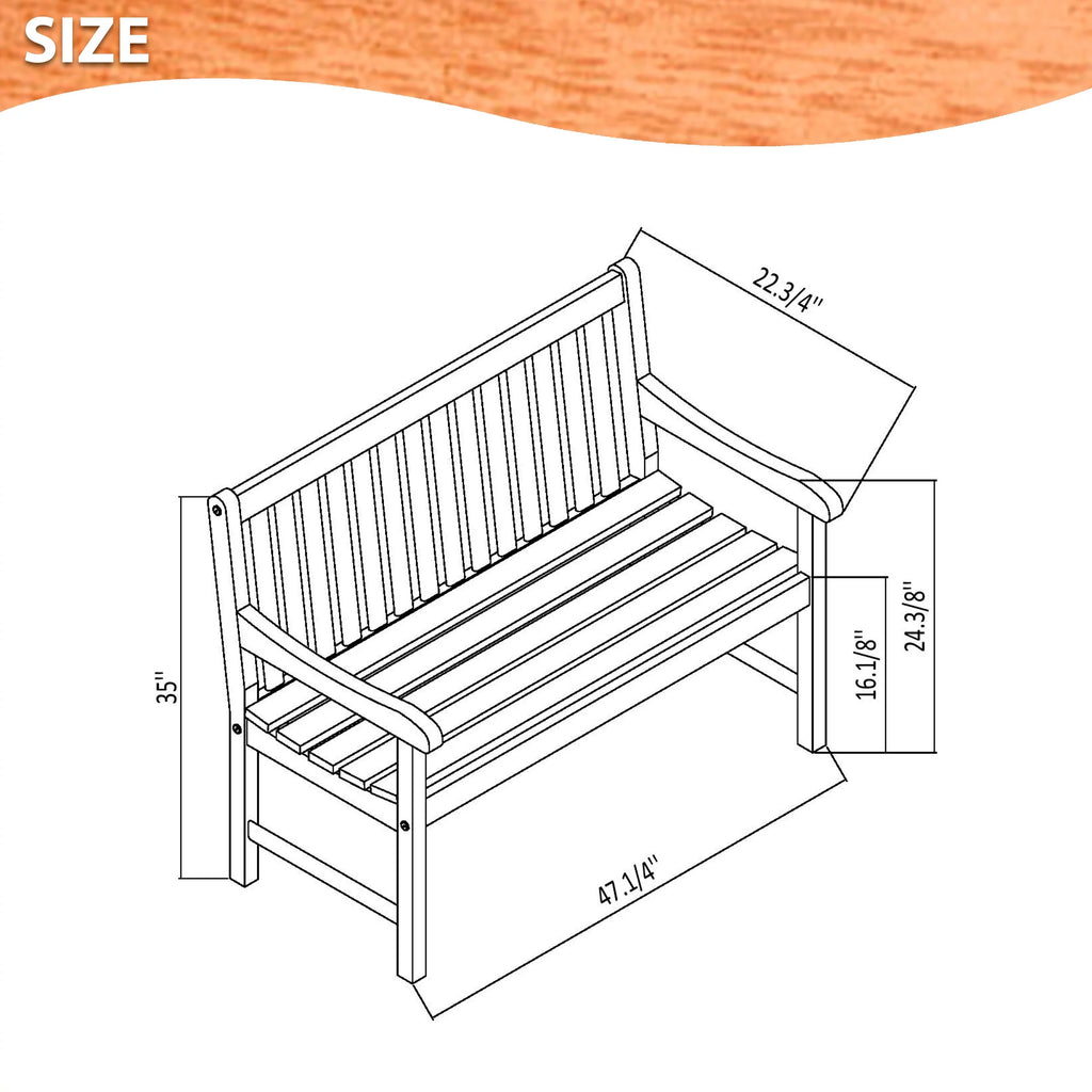 Solid Wood Rectangular Patio Dining Set R341