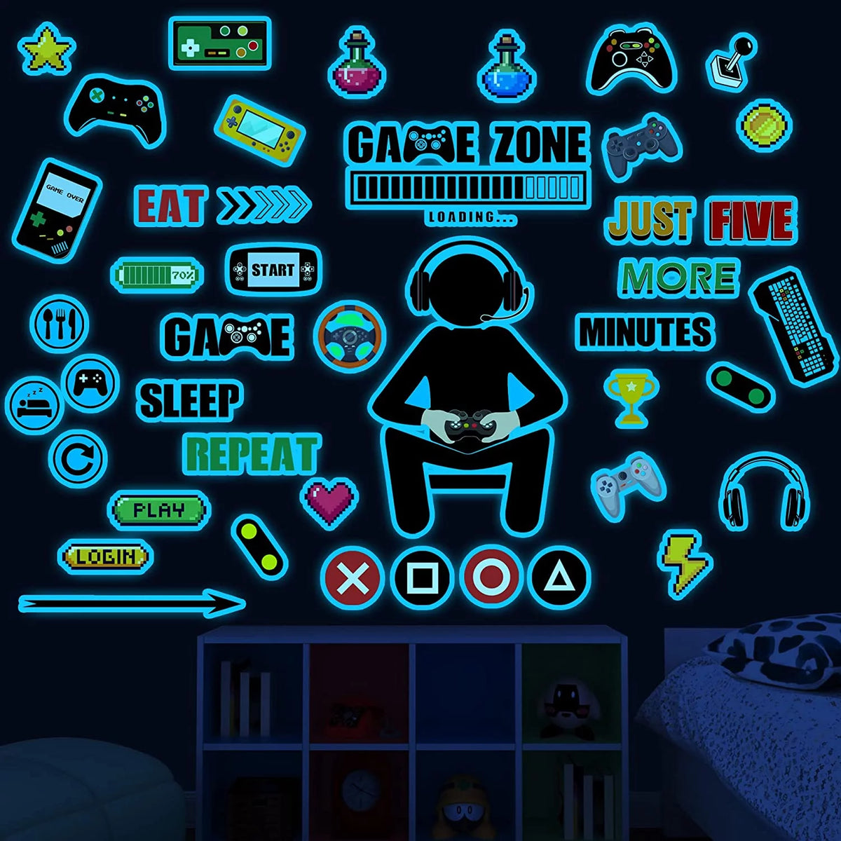 Glow in The Dark Wall Decals O750