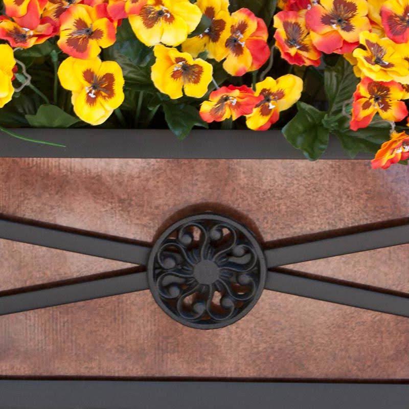 Medallion Decora Window Boxes with Galvanized Liner A868