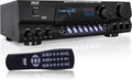 200W Stereo Receiver Amplifier with AM FM Tuner and 2 Microphone Input W8836