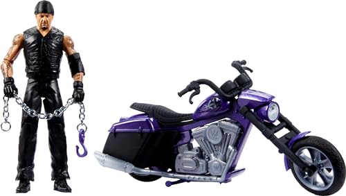 WWE Wrekkin' Slamcycle Vehicle & Figure Playset with Toy Motorcycle & Undertaker 6-inch Collectible G454341