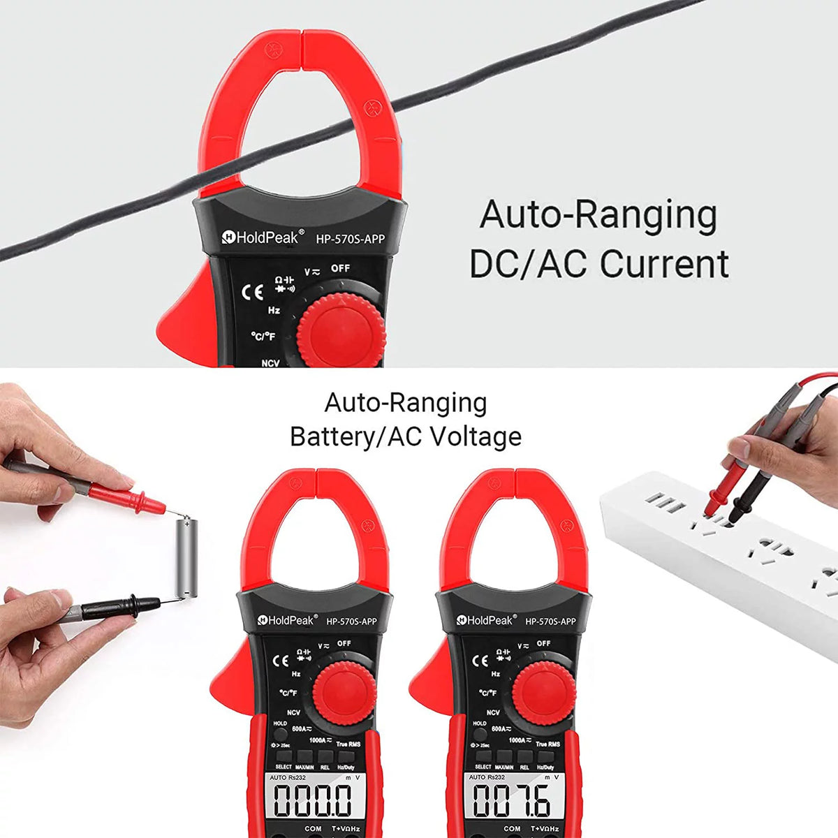 Digital Clamp Meter with APP Control AC/DC Tester 6000 counts P5293
