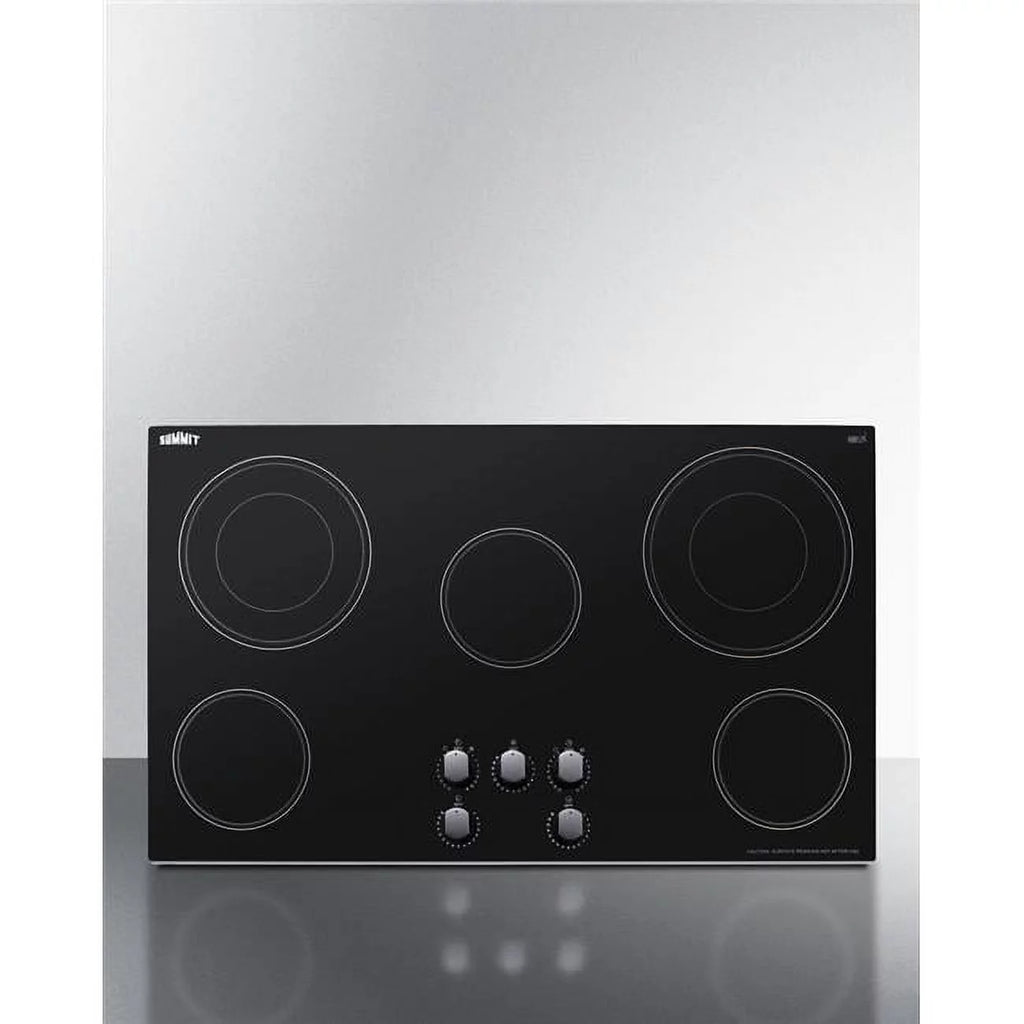 36 in. 5-Burner Radiant Cooktop, Black J154434
