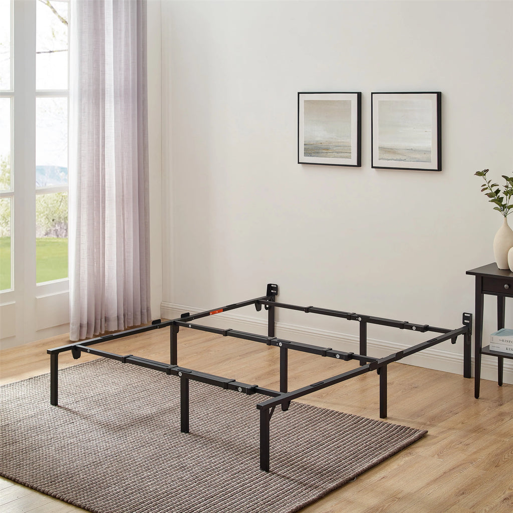 Adjustable Metal Platform Bed Frame, Black T361