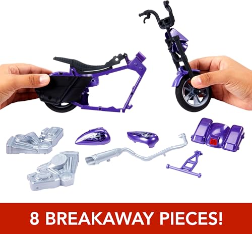 WWE Wrekkin' Slamcycle Vehicle & Figure Playset with Toy Motorcycle & Undertaker 6-inch Collectible G454341