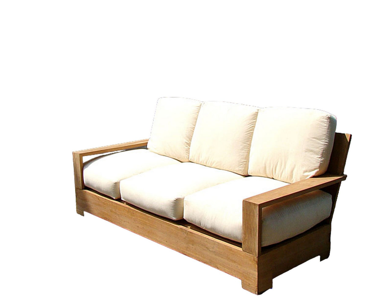 1 Pc Sofa Set with Cushions in Canvas White C26910
