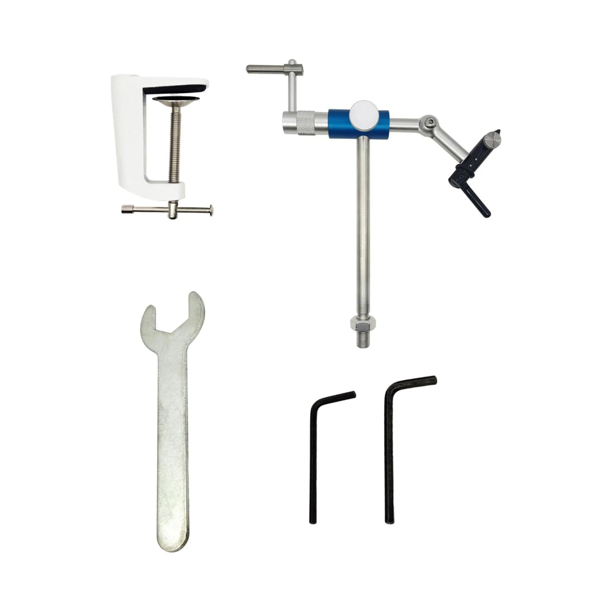 Rotary Fly Tying Vise with C Clamp and Steel Hardened Jaw E81461
